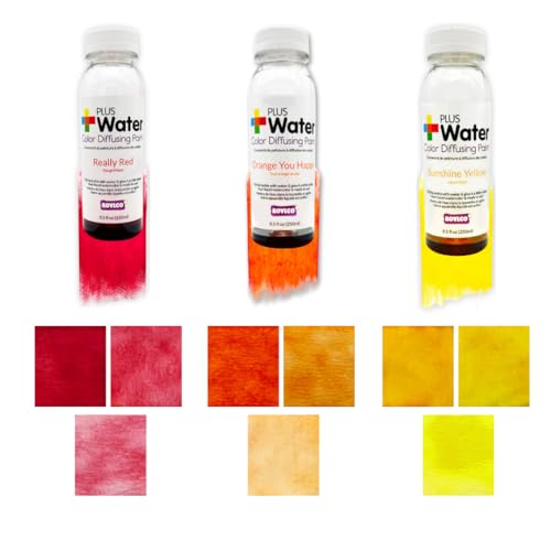 Roylco PlusWater Washable Liquid Watercolor Paint Value Kit – Just Add Water to Create Paint | 8oz Large Bottle, Safe & Non-Toxic | Water Colors Painting Supplies for Art, Craft DIY, Poster, School, Home, Classroom & Party | Easy Pour Fluid Bottles - colo