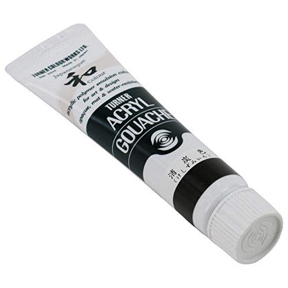Turner Colour Works Acryl Gouache Artist Acrylic Paint - Single 20 ml Tube - Japanesque Dark Grey - color: Japanesque Dark Grey, size: 0.68 Fl Oz (Pack of 1)