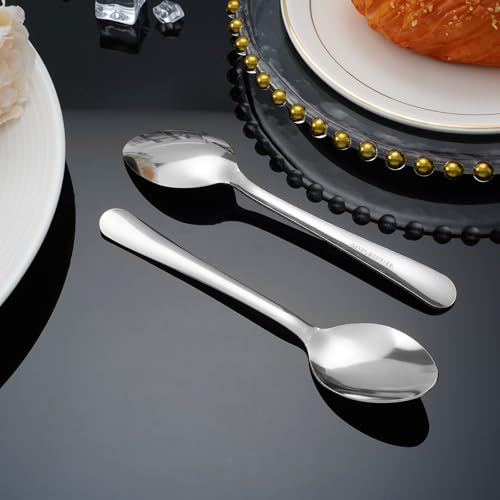 36 PCS Teaspoons Set - Windsor Stainless Steel Tea Spoons 5.9 Inch with Dishwasher Safe Small Spoons,Metal Dessert Spoon,Dinner Spoon Silverware for Home,Kitchen or Restaurant - size: 36-piece Tea Spoon