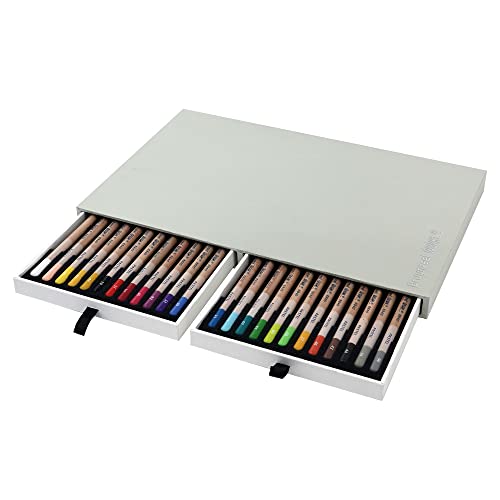 Bruynzeel Design Pastel 24 Artist Pastel Pencils in Wooden Case