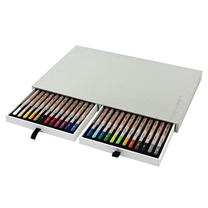 Bruynzeel Design Pastel 24 Artist Pastel Pencils in Wooden Case