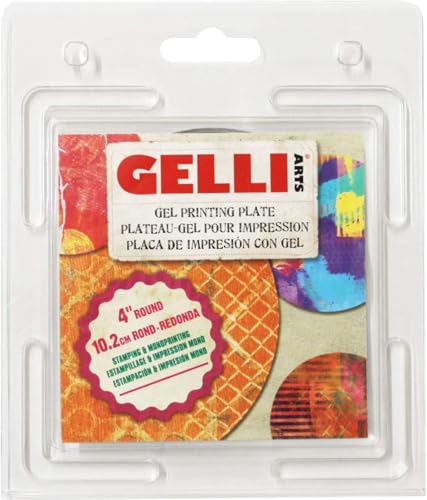 Gelli Arts 4" Round Gel Printing Plate - size: 4" Round