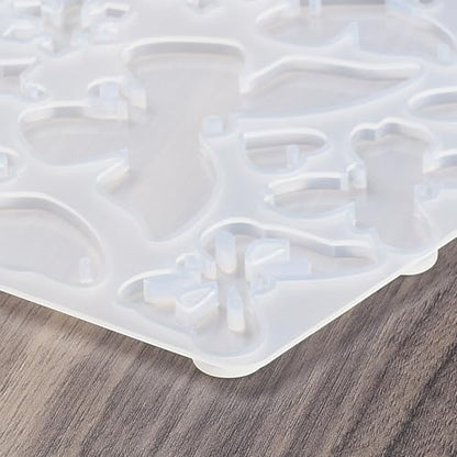1PC Butterfly Pendant Silicone Molds Resin Epoxy Casting Molds for Earring Necklace Keychain Charms Pendants Jewelry Making DIY Gem Cabochon Craft Supplies White 124x119x4.5mm - color: White-2