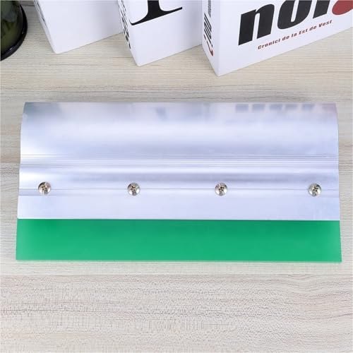 Screen Printing Squeegee Rubber Printing Tool Screen Squeegee Aluminum Handle Wear-Resistant Silk Scraper for DIY Hand Printing,Flat Patterns