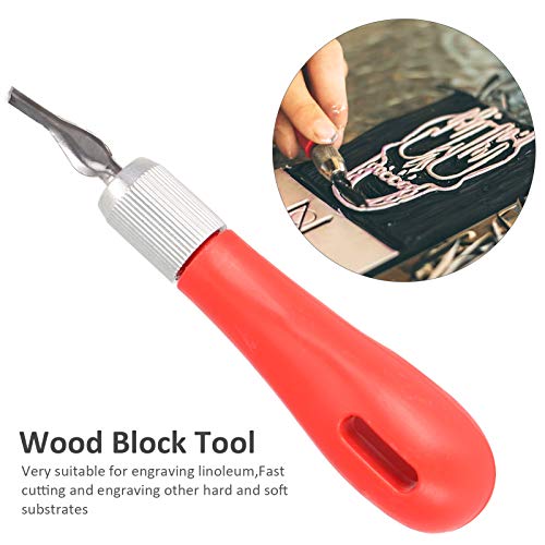 YOUTHINK Linoleum Engraving Carving Knife Set Stainless Steel Wood Block Carving Tools with 2 Handles 12 Blades Detachable Storage for Printmaking Pumpkin Rubber Stamp Felt Craft