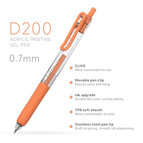 90 Color 0.7mm Fine Pointed Acrylic Gel Pens Coloring for Adult Painting, Writing, Marking, Student Stationery