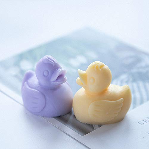 3D Rubber Duck Soap Mold, Yellow Duckie Silicone Chocolate Fondant Mold for Baby Shower Cake Topper Decoration Candle Bath Bomb Lotion Bar Polymer Clay Resin Mould