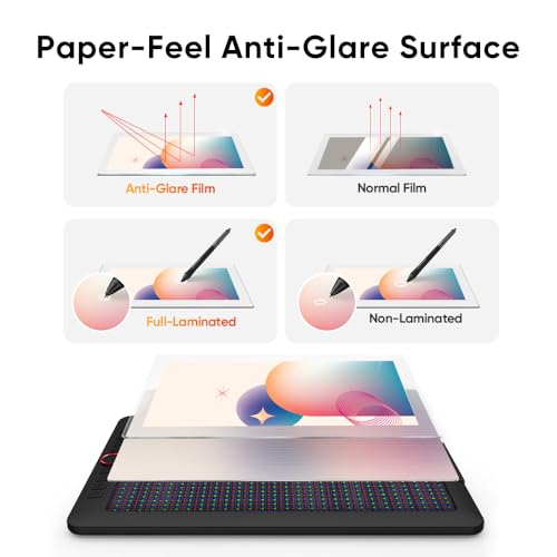 XP-PEN Artist 13.3 Pro V2 Drawing Tablet with Screen, 16K Pressure Sensitivity Digital Drawing Tablet for PC Mac Chromebook Android, Fully Laminated Graphic Tablet with Pen, Foldable Stand Included - color: black, size: 13.3 inch