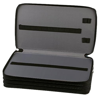 300 Slots Pencil Case - Large Capacity Pencil Holder with Zipper Closure, Twill Fabric, Galaxy Black - color: Galaxy Black, size: 300