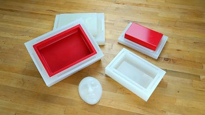 TC-5130 Fast Platinum Cure Silicone Rubber – Shore A 25 Translucent Mold Making Silicone, 1:1 Mix Fast Cure Liquid Silicone for Casting Molds, Props & Special Effects (16lbs Kit)
