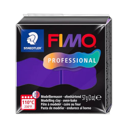 STAEDTLER 8040-6 ST, Modelling Clay Fimo Prof 57 g Purple, Standard - color: Fimo Professional Modelling Clay 57g Purple