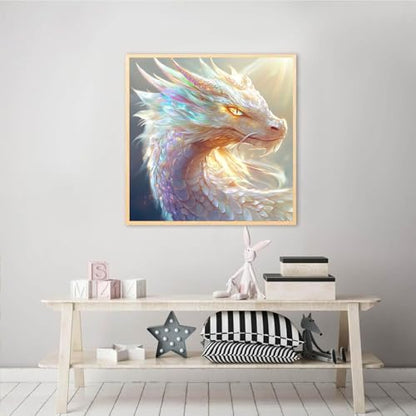 BSNRCH 5D Diamond Painting Kits for Adults Beginners Dragon Diamond Art Kits for DIY Full Round Paint with Diamond Art Dots Crystal Dragon Gem Art Painting Crafts Kits 12 x12inch - color: Dragon