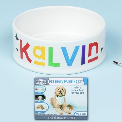 Tulip Painted by Me Ceramic Painting Kit - Pet Bowl - color: Pet Bowl