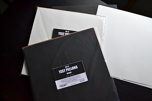 Ecotex® Screen Printing Test Pellons (Black - 15" x 15" - 25 Pack) Disposable Test Screen Sheets for Screen Printing Pallet, Test Pellon Squares for Screen Printing Ink - Screen Printing Supplies - color: Black