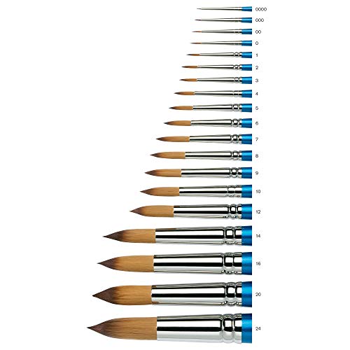 Winsor & Newton Cotman Water Colour Series 111 Short Handle Synthetic Brush, SH #2 - size: SH #2, style: Series 111 Round