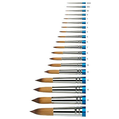 Winsor & Newton Cotman Water Colour Series 111 Short Handle Synthetic Brush, SH #2 - size: SH #2, style: Series 111 Round