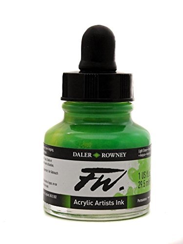 Daler Rowney FW Artists Acrylic Ink 29.5 ML Pot - Light Green