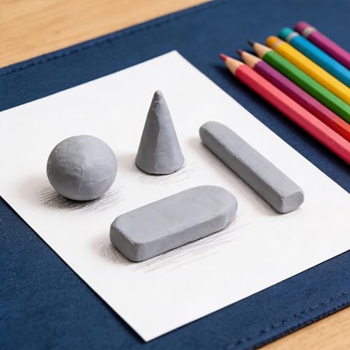 Kneaded Eraser 1 Pack Grey, Soft Moldable Absorbent Kneadable Eraser for Sketching, Drawing, Charcoal, Graphite, Art Blending, with Plastic Storage Case