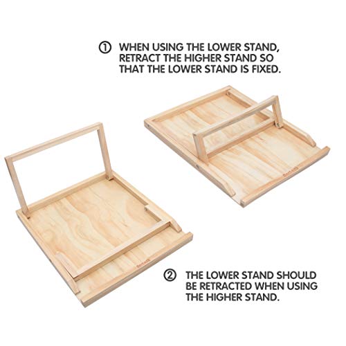 Becko US 1000-pc Jigsaw Puzzle Board with Bracket/Stand, Portable Jigsaw Puzzle Table with 2 Angle Adjustments, Premium Smooth Flannel Surface, for 1000 Piece Horizontal/Vertical Jigsaw Puzzles - size: 1000 Piece