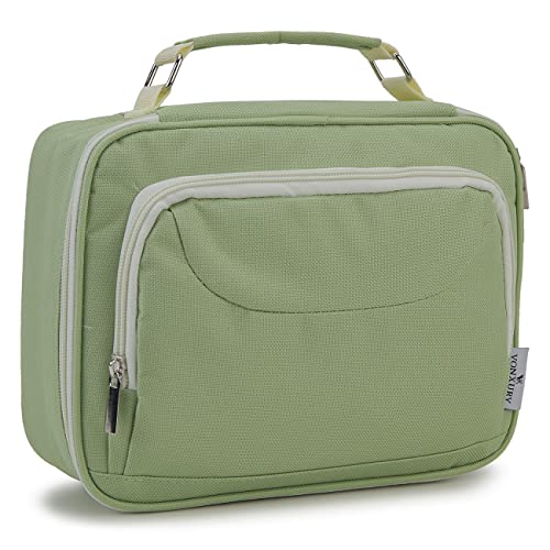 Large Pen Pencil Case,VONXURY High Capacity Art Colored Pencil Pouch Portable Stationery Organizer With 2 Detachable Layers 54 Slots Multiple Zipper Pockets for School Office College - color: Light Green