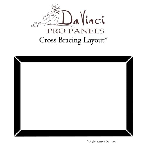 Da Vinci Pro Medium Textured Gesso Panel -4x12-7/8" Depth Wood Panel for Painting - Accepts Mediums Like Canvas - for Oils, Acrylics, Mixed Media, Pastels & Drawing Sticks - size: 4x12"