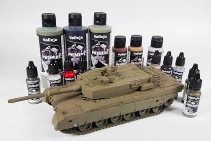 Vallejo - Surface Primer Color | White Acrylic Primer 18 ml (0.6 fl.oz.) | Matte Finish and Fast Drying | Perfect for Airbrushing and Great Adhesion to Figurines and Scale Models - style: White Primer 18 ml. (0.6 fl.oz.)