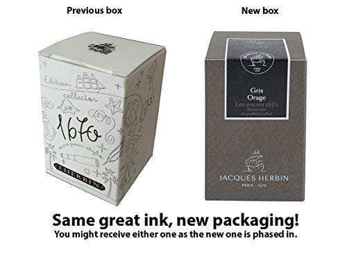 J. Herbin J.Herbin 1670 Anniversary Stormy Gray 50ml Bottled Ink (15009T) - color: Stormy Gray