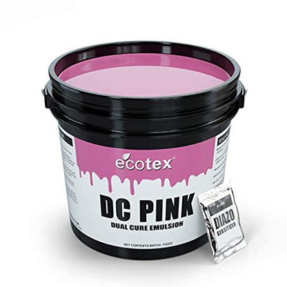 Ecotex® DC Pink Screen Printing Emulsion (Quart - 32oz.) Diazo Required Photo Emulsion for Silk Screens and Fabric- for Screen Printing Plastisol Ink and Water Based Ink, Screen Printing Supplies - size: 32 fl oz