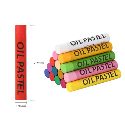 Oil Pastels 48 Colors, Soft Oil Pastel Crayons for Drawing Blending,Layering, Shading, Art Supplies Gift for Artists, Beginners