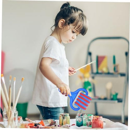 Roller Seal Set for Kids 6 Pcs Painting Stamp Rollers Educational Drawing Toys Creative Texture Paint Rollers for Children Arts & Crafts Fun