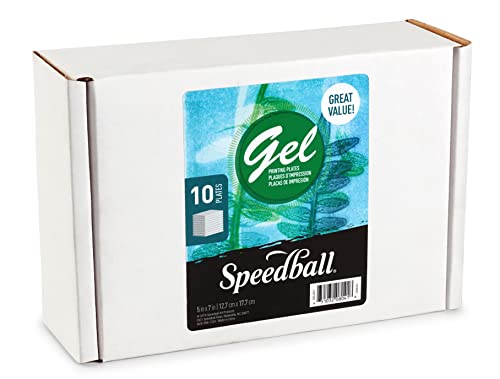 Speedball 8041 5" x 7" Gel Printing Plate (10 Plates) - size: 5" x 7"