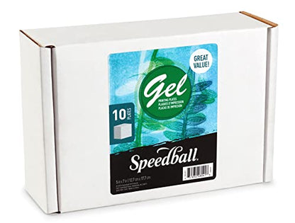 Speedball 8041 5" x 7" Gel Printing Plate (10 Plates) - size: 5" x 7"