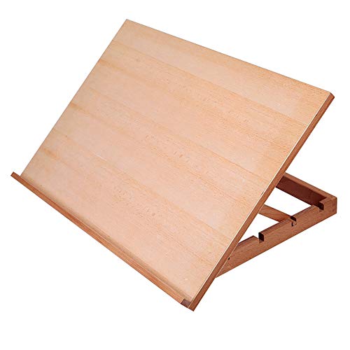Falling in Art Large 5-Position Wood Drafting Table Easel Drawing and Sketching Board, 23 2/9 Inches by 16 1/2 Inches - style: 23 2/9 L * 16 1/2 W