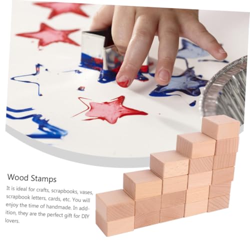 Wooden Seal Materials 20pcs Blank Blocks Linoleum Carve Flat Lino Blocks for Printmaking