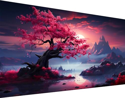 igoodom Large Diamond Painting, Landscape Large Diamond Art Kits for Adults, Full Drill Round Big Diamond Painting, DIY Gem Art and Crafts for Home Wall Decor Gift 27.5 X 15.7inch - color: B13130