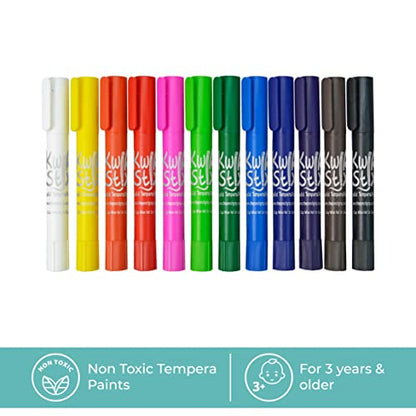The Pencil Grip - Thinkstix Tempera Paint, 24 Pack Classic Metalix and Neon - size: 1 Count (Pack of 1)