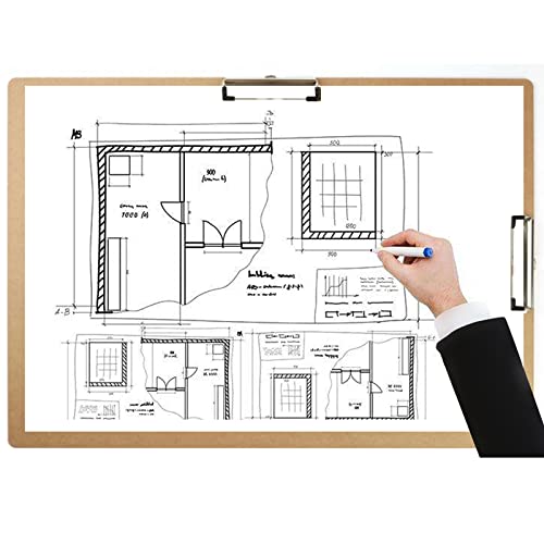 Acocony Drawing Board 18 x 24 Double Clip Drawing Boards for Artists Hardboard Art Clipboard Low Profile Clip MDF Pack of 1 - size: Normal Style