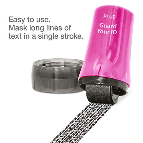 Guard Your ID Advanced Security Roller 2.0 Identity Theft Prevention Stamping Pink - color: Pink, size: Regular