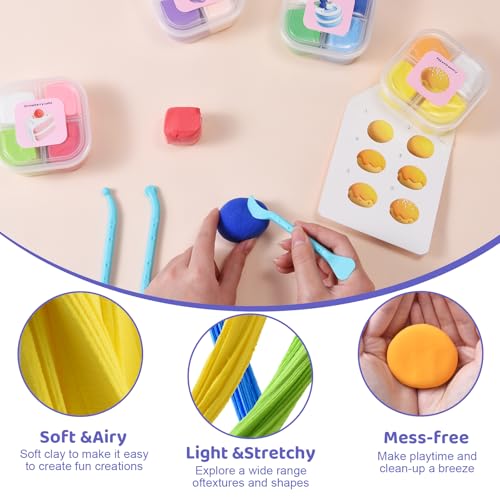 Both idea Air Dry Clay Kit, Cake Theme | 12 Packs, Non-Toxic Kids Gift | School & Party: Perfect for classroom art activities, birthday party favors, creative family DIY, and holiday celebrations. - style: Baking Magician