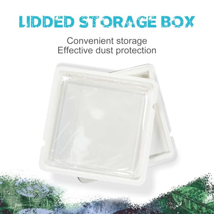 Vollence 6" X 6" Reusable Gel Monoprinting Plate Reusable Art Plate for Press Texture Printing Painting - size: 6" x 6"