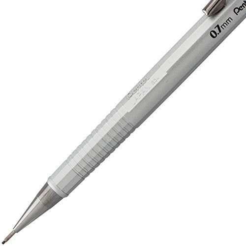 Pentel Sharp Mechanical Pencil, (0.7mm), Medium Line, Metallic Barrel, Assorted Colors, Pack of 3 (P207MBP3M)