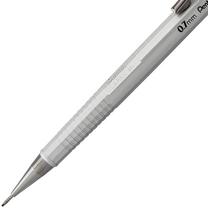 Pentel Sharp Mechanical Pencil, (0.7mm), Medium Line, Metallic Barrel, Assorted Colors, Pack of 3 (P207MBP3M)