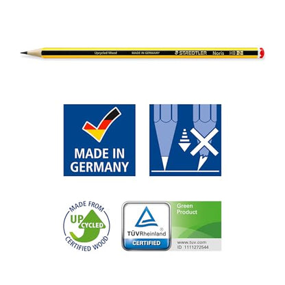 STAEDTLER 120-0 Noris Graphite Pencils - 2B (Box of 12), Black