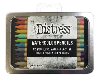 Ranger Ink Tim Holtz Distress Watercolor Pencil Bundle Set 1, 2, & 3 – 36 Count | Set-1 (TDH76308), Set-2 (TDH76315), Set-3 (TDH76643) | Premium Water-Reactive Pigments in a Variety of Vibrant Colors