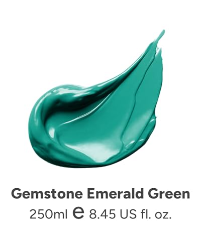 JusArt Green Acrylic Paint,Emerald Green Tubes（250ml /8.45 oz, Non-Toxic & Rich Pigment Craft Paints for Canvas Painting, Wood, Fabric, Stone, Ceramics, Art Supplies for Artists, Adults - color: Green