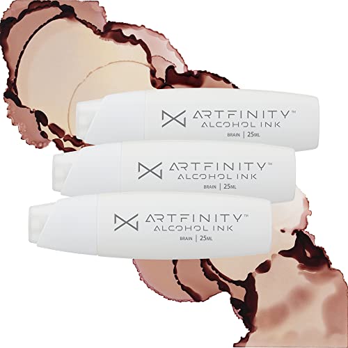 Artfinity Alcohol Inks 3 Pack - Vibrant, Professional, Dye-Based Alcohol Inks for Artfinity Alcohol Markers, Artists, Drawing, & More! - Brain RV8-5 - color: Brain Rv8-5
