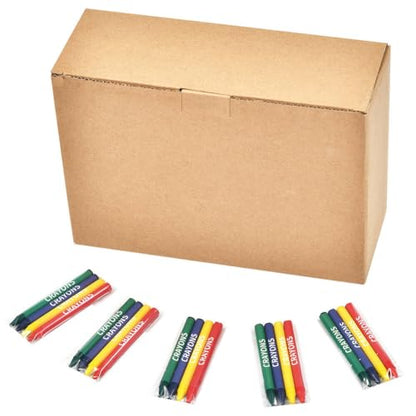 Madisi Crayons Bulk Pack, Regular Size, 4 Colors, 150 Packs, 600 Count | Crayons Bulk Individual Packs for Kids Classroom Set