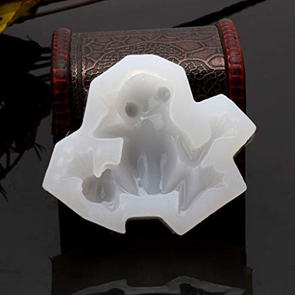for Frog Shaped Animal Pendant Luggage Keychain Silicone Mold for Cake Decor Crystal Trinket Pendant Mold