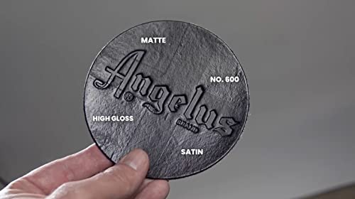 Angelus No. 600 Acrylic Leather Finisher – Flexible Clear Coat for Leather Shoes, Bags, Jackets & Accessories, High Shine Finish for Leather Craft & Restoration. No. 600-4 fl oz - size: 4 Fl Oz (Pack of 1)