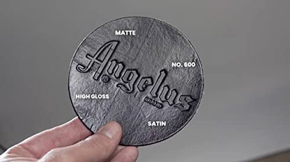 Angelus No. 600 Acrylic Leather Finisher – Flexible Clear Coat for Leather Shoes, Bags, Jackets & Accessories, High Shine Finish for Leather Craft & Restoration. No. 600-4 fl oz - size: 4 Fl Oz (Pack of 1)